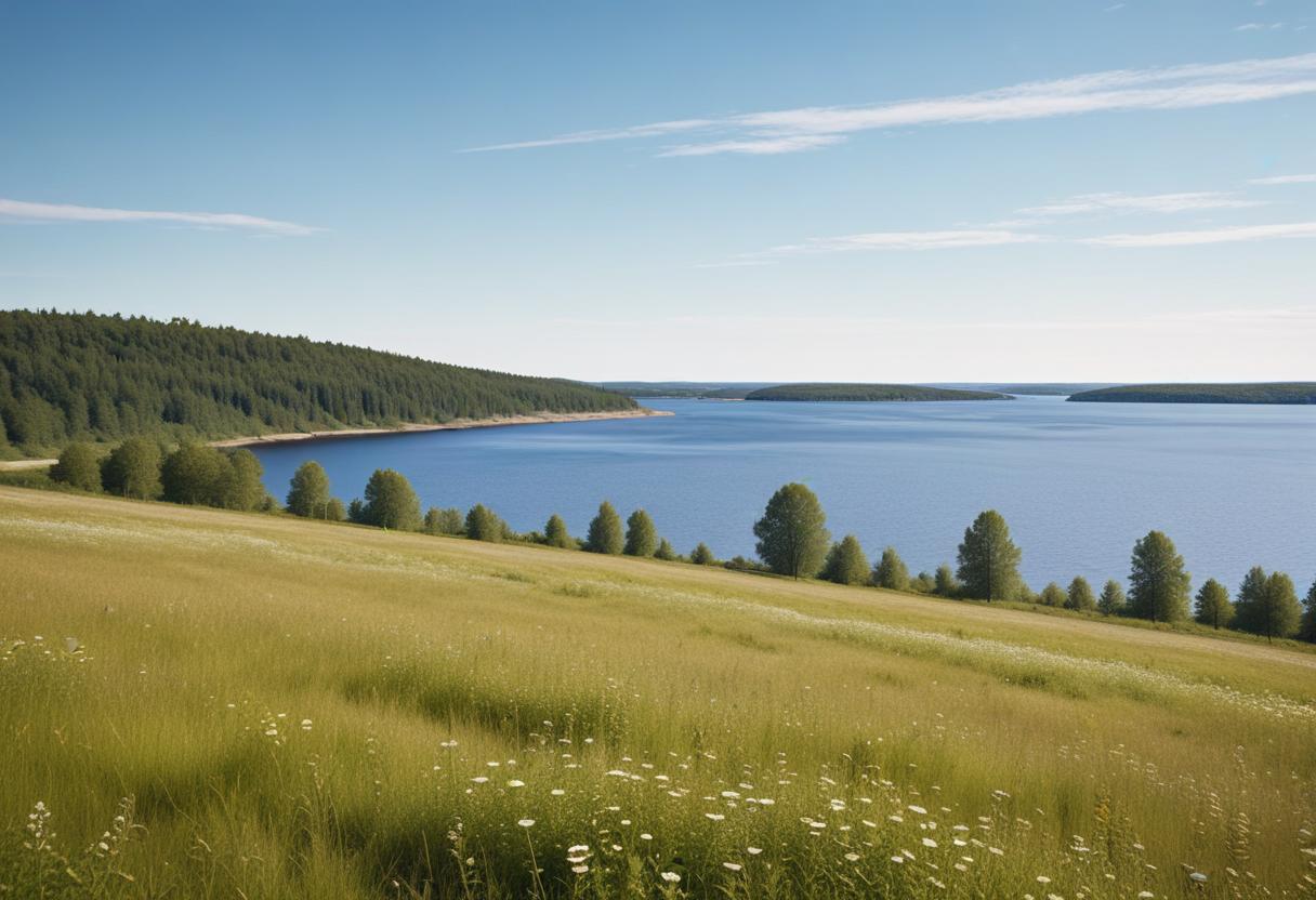 Öppna landskap illustration